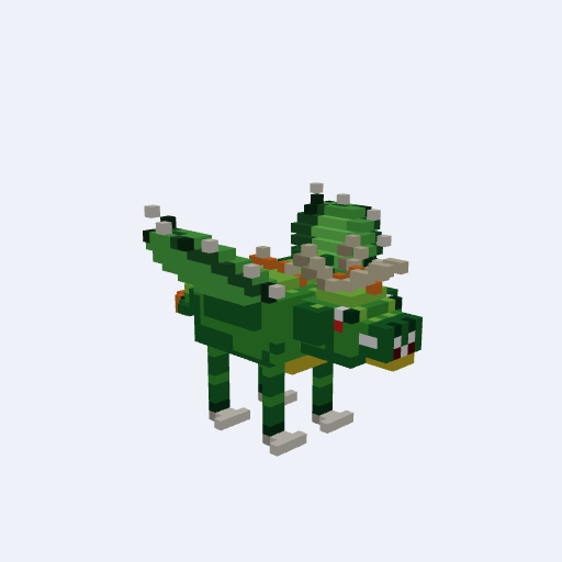 Winged green dragon