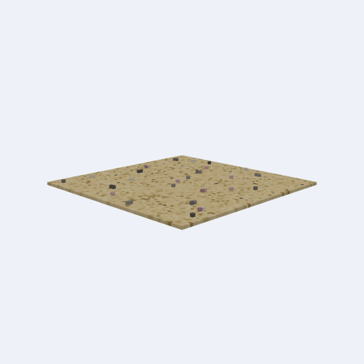 Plage sable voxel - Modèle 3D voxel animé | VoxelSprites