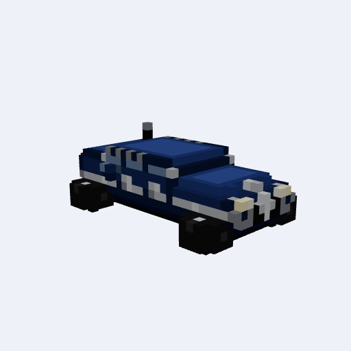 Voiture berline bleue
